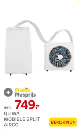 Praxis Qlima mobiele split airco aanbieding