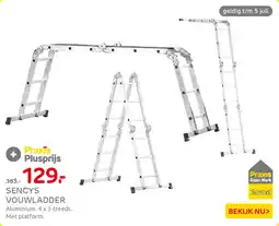 Praxis Sencys vouwladder aanbieding