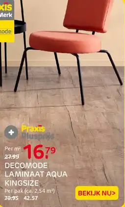 Praxis Decomode laminaat aqua kingsize aanbieding
