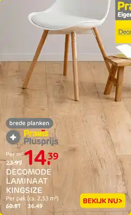 Praxis Decomode laminaat kingsize aanbieding