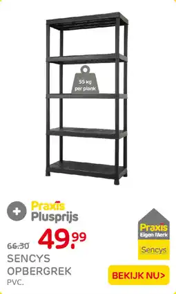Praxis Sencys opbergrek aanbieding