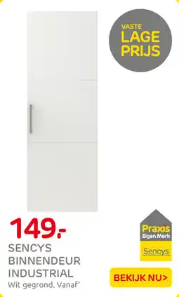 Praxis Sencys binnendeur industrial aanbieding