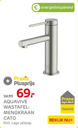 Praxis Aquavive wastafelmengkraan cato aanbieding
