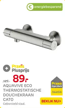 Praxis Aquavive eco thermostatische douchekraan cato aanbieding