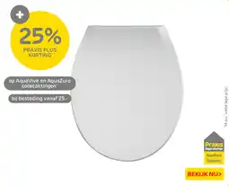 Praxis Op AquaVive en AquaZuro toiletzittingen aanbieding