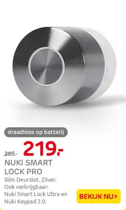 Praxis Nuki smart lock pro aanbieding