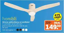 Albert Heijn Hombli Slimme plafondlamp en ventilator aanbieding