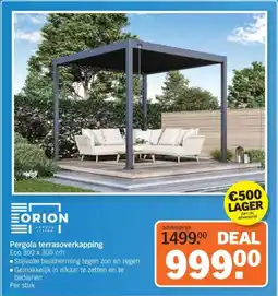 Albert Heijn Orion Pergola terrasoverkapping aanbieding