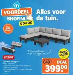 Albert Heijn Keter Elements loungeset aanbieding