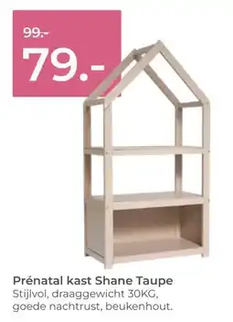 Prenatal Prénatal kast Shane Taupe aanbieding