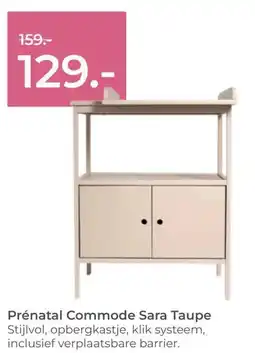 Prenatal Prénatal Commode Sara Taupe aanbieding