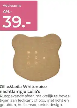 Prenatal Ollie&Leila Whitenoise nachtlampje Leila's aanbieding
