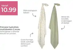 Prenatal Prénatal hydrofiele multidoeken 2 stuks aanbieding