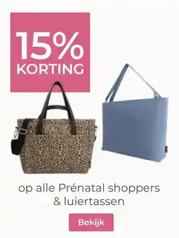 Prenatal op alle Prénatal shoppers & luiertassen aanbieding