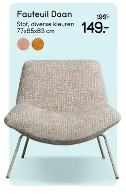Leen Bakker Bekijk Fauteuil Daan aanbieding
