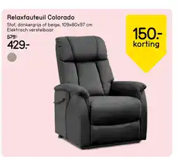 Leen Bakker Bekijk Relaxfauteuil Colorado aanbieding