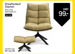 Leen Bakker Bekijk draaifauteuil Clayton aanbieding