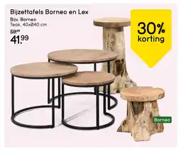 Leen Bakker Bekijk Bijzettafels Borneo en Lex aanbieding