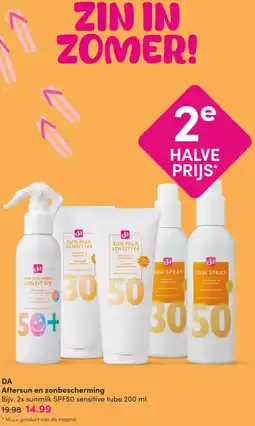 DA DA Aftersun en zonbescherming aanbieding