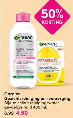 DA Garnier Gezichtsreiniging en -verzorging aanbieding