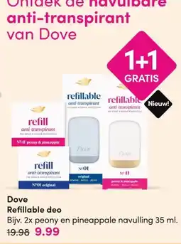 DA Dove Refillable deo aanbieding