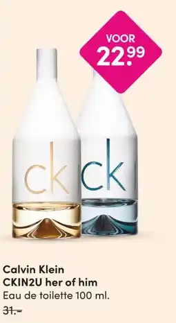 DA Calvin Klein CKIN2U her of him aanbieding