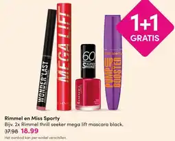 DA Rimmel en Miss Sporty aanbieding