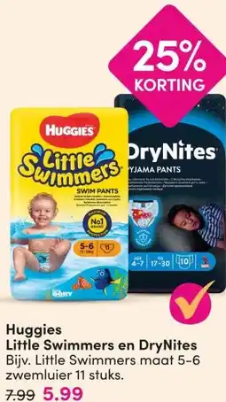 DA Huggies Little Swimmers en DryNites aanbieding