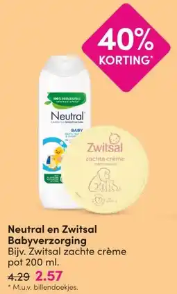 DA Neutral en Zwitsal Babyverzorging aanbieding