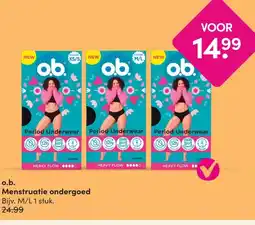 DA o.b. Menstruatie ondergoed aanbieding