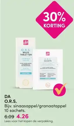 DA DA O.R.S. aanbieding