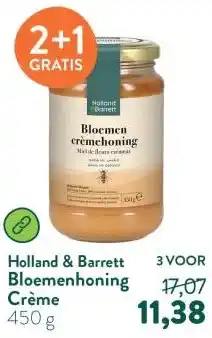 Holland & Barrett Bloemenhoning Crème aanbieding