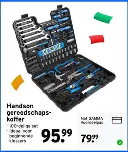 GAMMA Handson gereedschaps- koffer aanbieding
