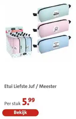 Bruna Etui Liefste Juf / Meester aanbieding