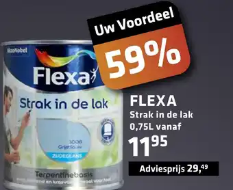 De voordeelmarkt FLEXA Strak in de lak 0,75liter aanbieding