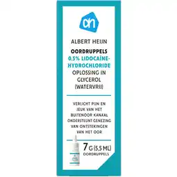 Albert Heijn AH Oordruppels 0,5% lidocaïnehydrochloride aanbieding