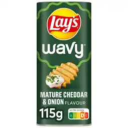 PLUS Lays Wavy Mature Cheddar & Onion aanbieding