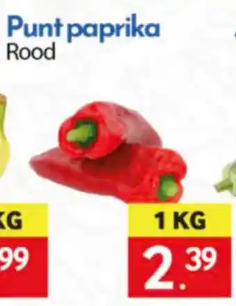 Punt paprika Rood