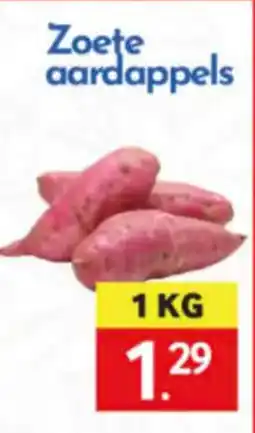 Tanger Markt Zoete aardappels aanbieding
