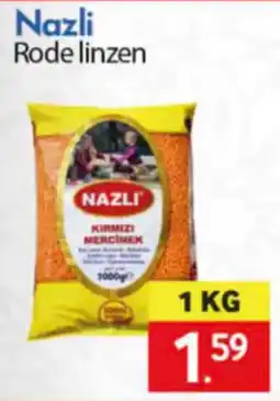 Tanger Markt Nazli Rode linzen aanbieding