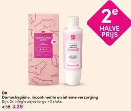 DA DA Dameshygiëne, incontinentie en intieme verzorging aanbieding