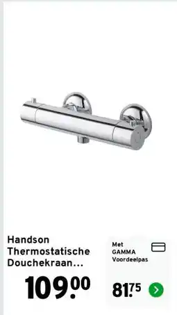 GAMMA Handson Thermostatische Douchekraan Oscar Chroom 15 cm aanbieding