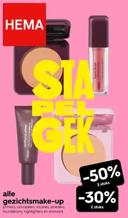 HEMA Alle gezichtsmake-up aanbieding