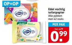 Hoogvliet Edet vochtig toiletpapier aanbieding