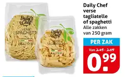 Hoogvliet Daily Chef verse tagliatelle of spaghetti aanbieding