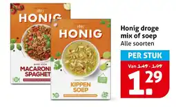 Hoogvliet Honig droge mix of soep aanbieding