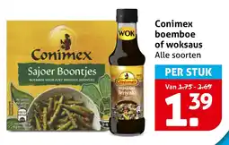 Hoogvliet Conimex boemboe of woksaus aanbieding