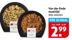 Hoogvliet Van der Ende maaltijd aanbieding