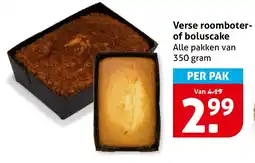 Hoogvliet Verse roomboter of boluscake aanbieding