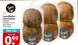 Hoogvliet Luxe bakker leen bollen sallands, multikorn of wit aanbieding